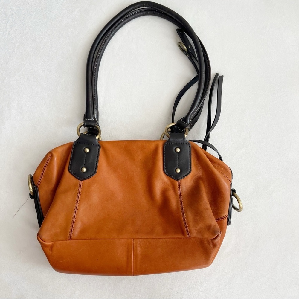 Lucky Brand Buckman Leather Cognac Colored Purse - Picture 5 of 14
